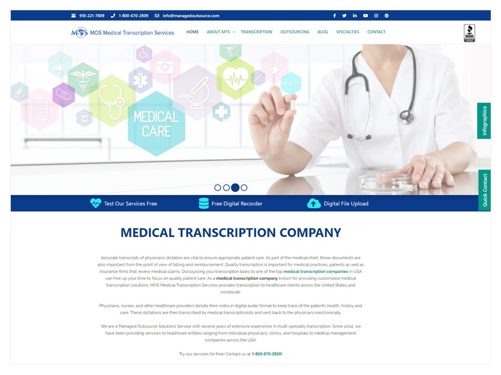 Mos Medical Transcription Service Company
