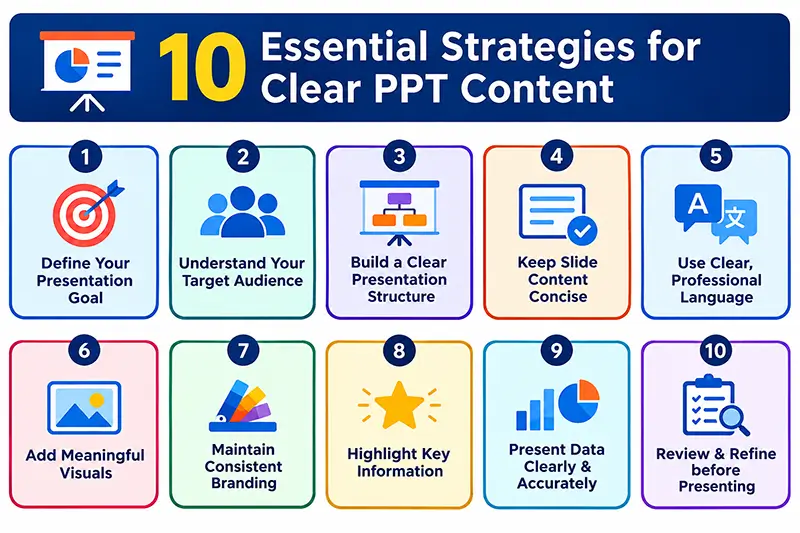 10 Essential Strategies for Clear PPT Content
